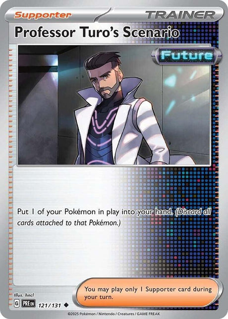 Professor Turo's Scenario 121/131 - Standard card artwork - Pokemon TCG Prismatic Evolutions card