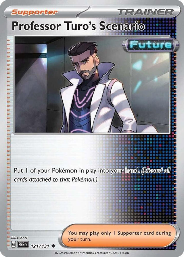Professor Turo's Scenario 121/131 - Standard card artwork - Pokemon TCG Prismatic Evolutions card