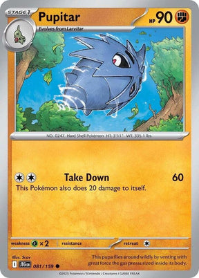 Pupitar 081/159 - Pokemon TCG Journey Together card
