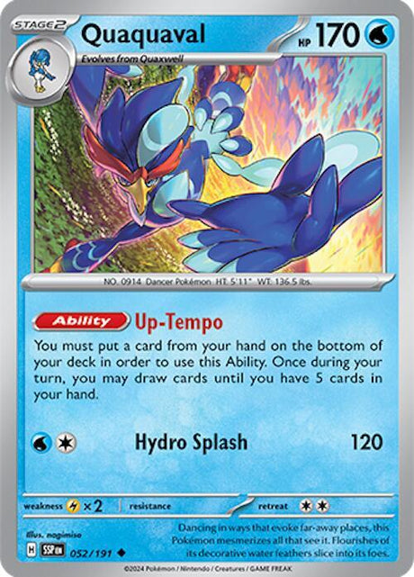 Quaquaval 052/191 - Pokemon TCG Surging Sparks card