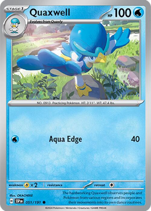 Quaxwell 051/191 - Pokemon TCG Surging Sparks card