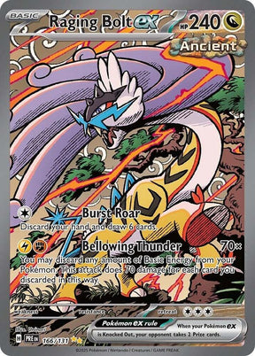 Raging Bolt ex 166/131 - Standard card artwork - Pokemon TCG Prismatic Evolutions card
