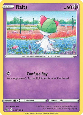 Ralts 059 - Pokemon TCG Chilling Reign card