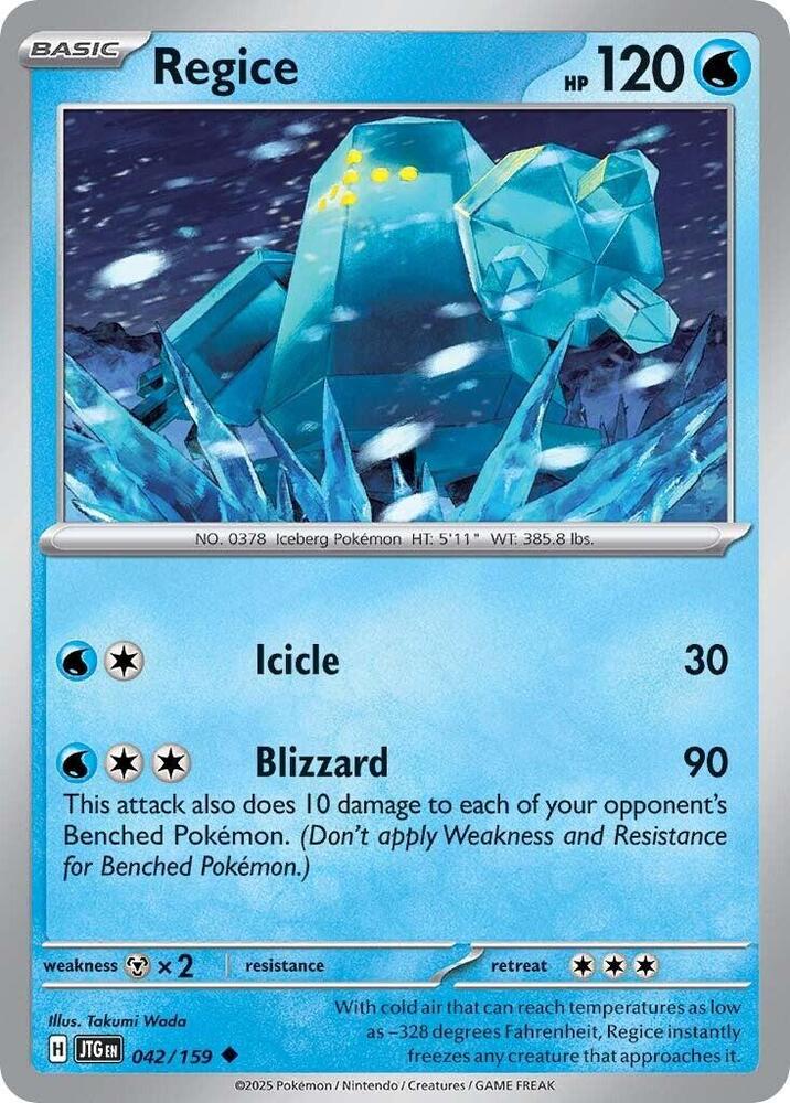 Regice 042/159 - Pokemon TCG Journey Together card