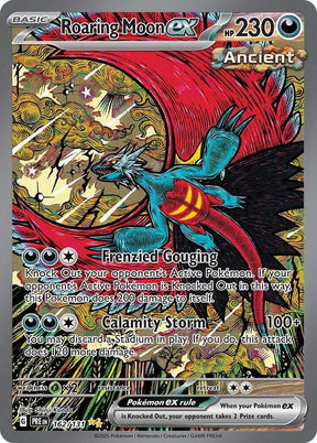 Roaring Moon ex 162/131 - Standard card artwork - Pokemon TCG Prismatic Evolutions card