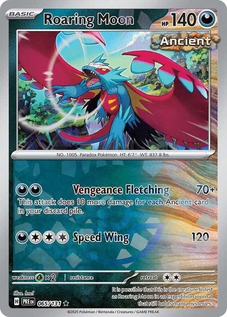 Roaring Moon 065/131 - Poké Ball Reverse Holo - Pokemon TCG Prismatic Evolutions card