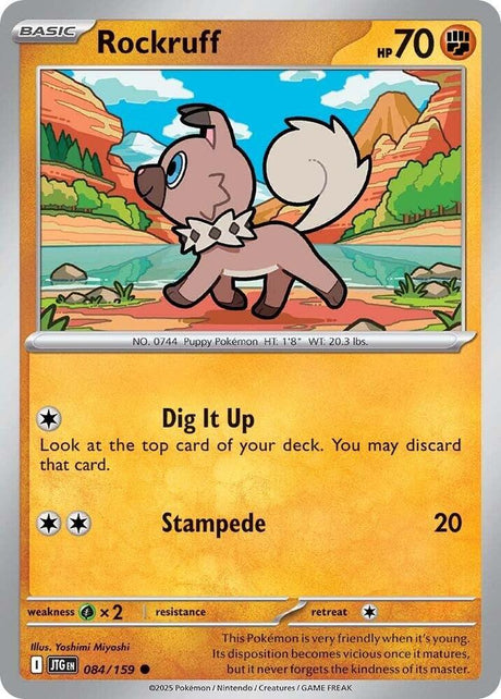 Rockruff 084/159 - Pokemon TCG Journey Together card