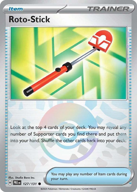 Roto-Stick 127/131 - Poké Ball Reverse Holo - Pokemon TCG Prismatic Evolutions card