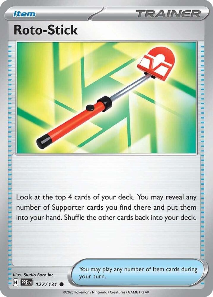 Roto-Stick 127/131 - Standard card artwork - Pokemon TCG Prismatic Evolutions card