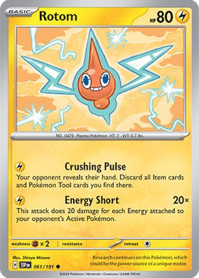 Rotom 061/191 - Pokemon TCG Surging Sparks card