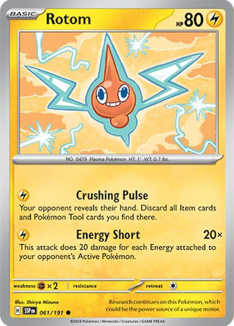 Rotom 061/191 - Pokemon TCG Surging Sparks card