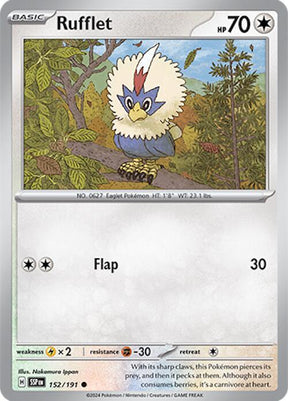 Rufflet 152/191 - Pokemon TCG Surging Sparks card