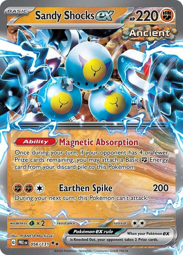 Sandy Shocks ex 056/131 - Standard card artwork - Pokemon TCG Prismatic Evolutions card