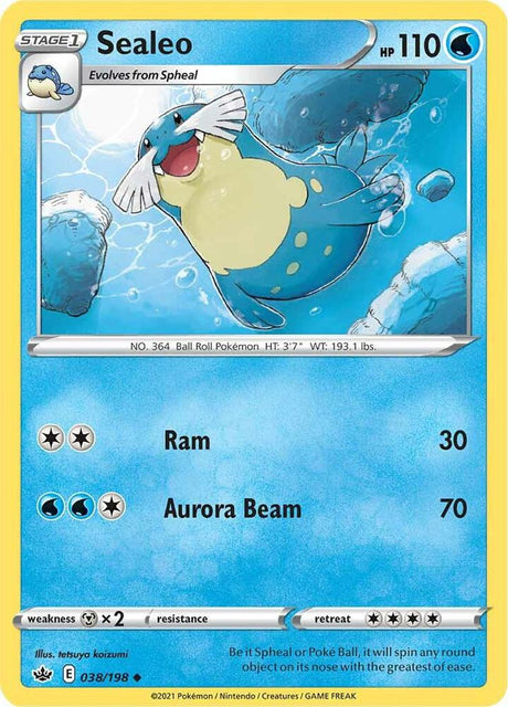Sealeo 038 - Pokemon TCG Chilling Reign card