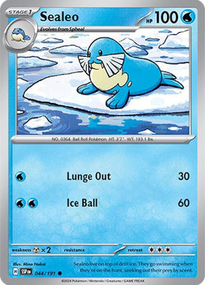Sealeo 044/191 - Pokemon TCG Surging Sparks card
