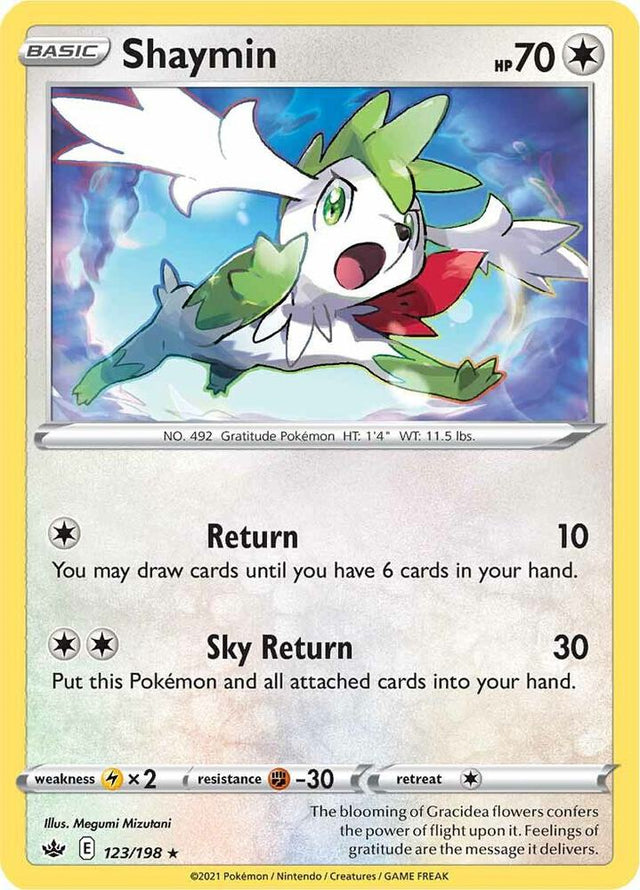 Shaymin 123 - Pokemon TCG Chilling Reign card