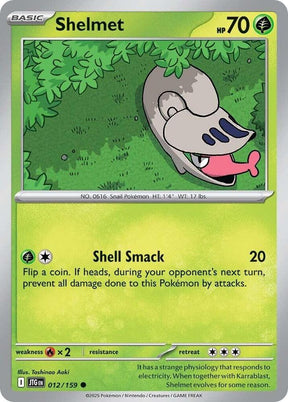Shelmet 012/159 - Pokemon TCG Journey Together card