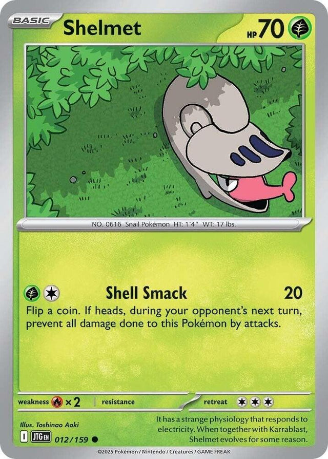 Shelmet 012/159 - Pokemon TCG Journey Together card