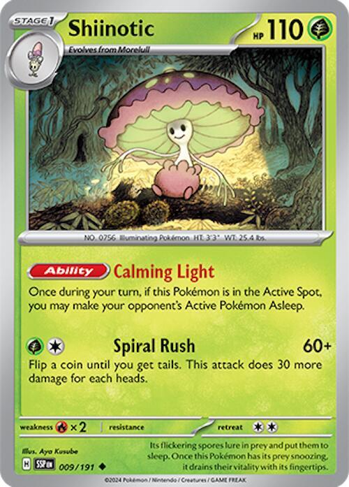 Shiinotic 009/191 - Pokemon TCG Surging Sparks card