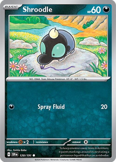 Shroodle 120/191 - Pokemon TCG Surging Sparks card