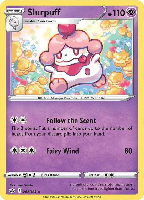 Slurpuff 068 - Pokemon TCG Chilling Reign card
