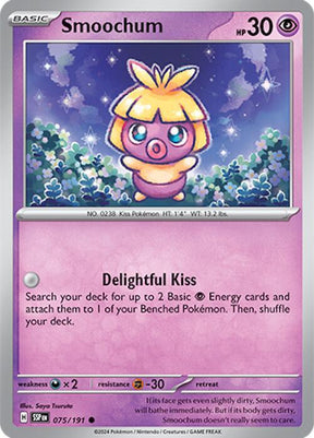 Smoochum 075/191 - Pokemon TCG Surging Sparks card
