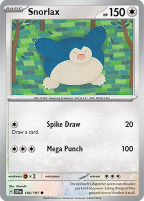 Snorlax 144/191 - Pokemon TCG Surging Sparks card
