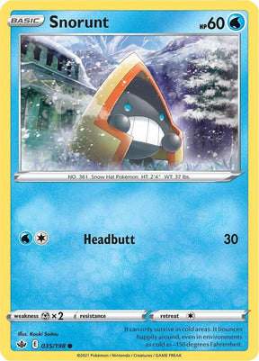 Snorunt 035 - Pokemon TCG Chilling Reign card