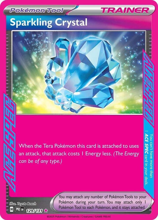 Sparkling Crystal 129/131 - Standard card artwork - Pokemon TCG Prismatic Evolutions card