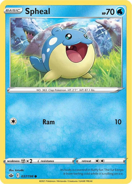 Spheal 037 - Pokemon TCG Chilling Reign card