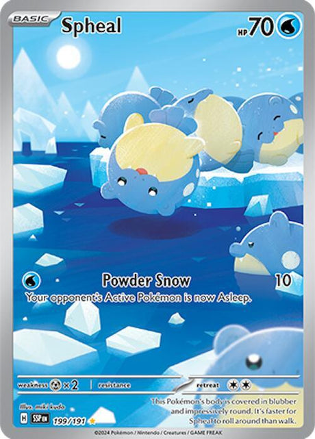 Spheal 199/191 - Pokemon TCG Surging Sparks card