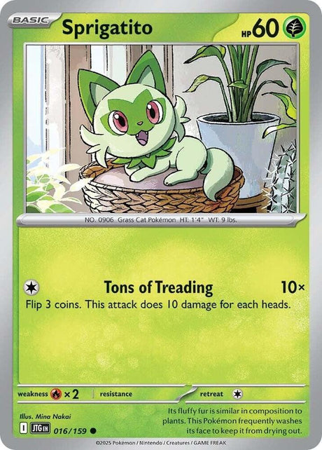 Sprigatito 016/159 - Pokemon TCG Journey Together card