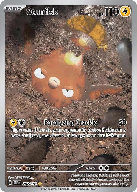 Stunfisk 202/191 - Pokemon TCG Surging Sparks card
