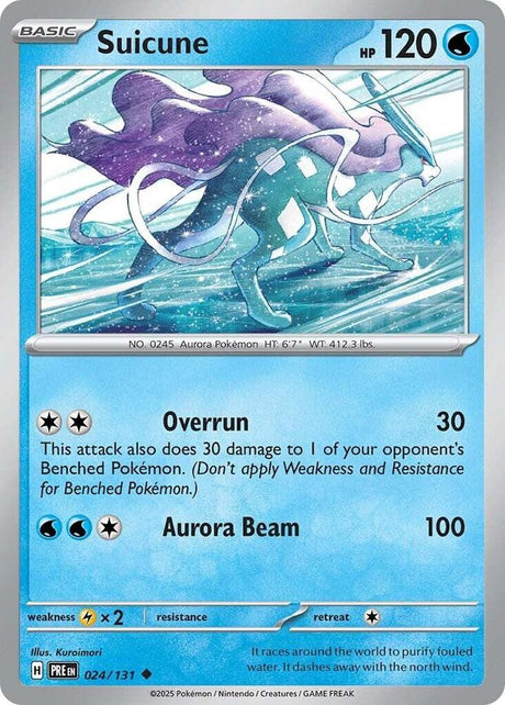 Suicune 024/131 - Standard card artwork - Pokemon TCG Prismatic Evolutions card