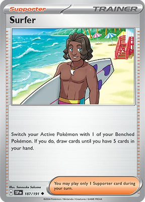 Surfer 187/191 - Pokemon TCG Surging Sparks card
