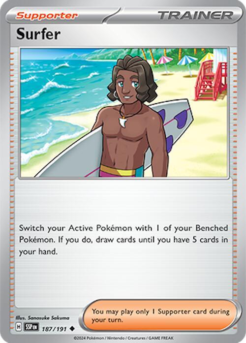 Surfer 187/191 - Pokemon TCG Surging Sparks card