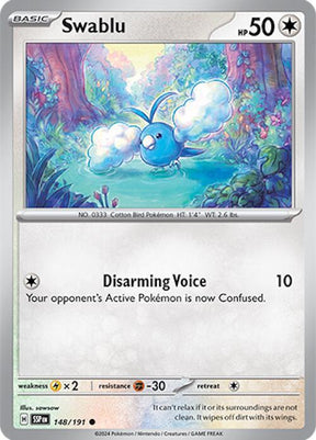 Swablu 148/191 - Pokemon TCG Surging Sparks card