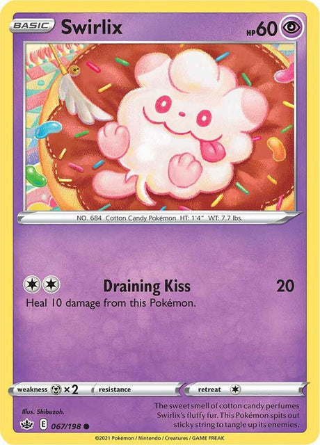 Swirlix 067 - Pokemon TCG Chilling Reign card