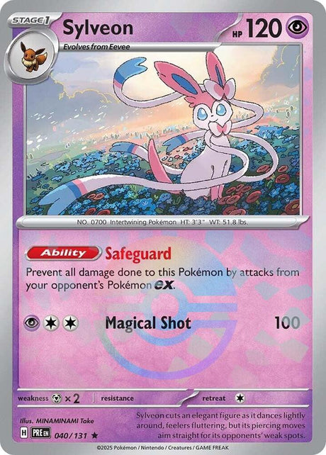 Sylveon 040/131 - Poké Ball Reverse Holo - Pokemon TCG Prismatic Evolutions card