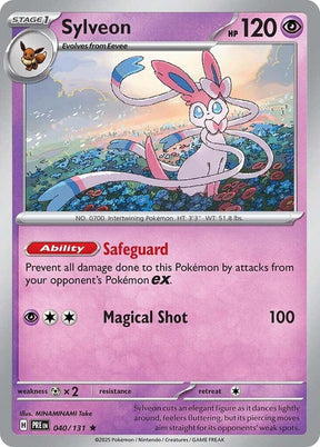 Sylveon 040/131 - Standard card artwork - Pokemon TCG Prismatic Evolutions card