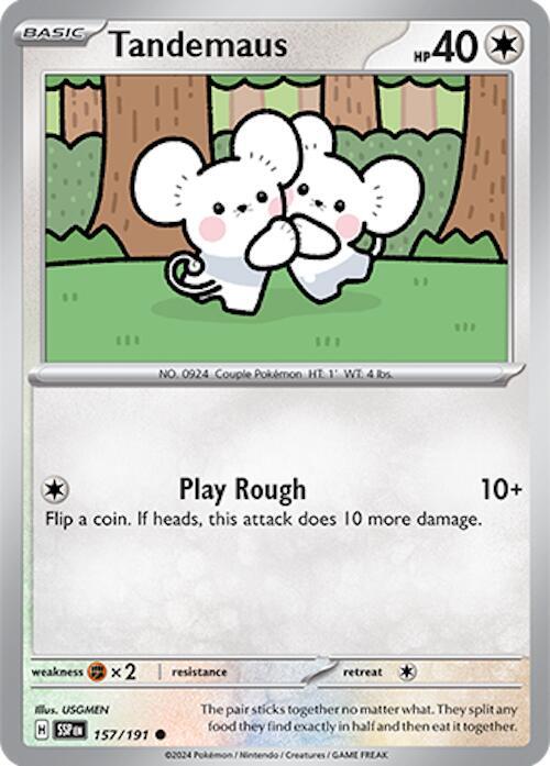 Tandemaus 157/191 - Pokemon TCG Surging Sparks card