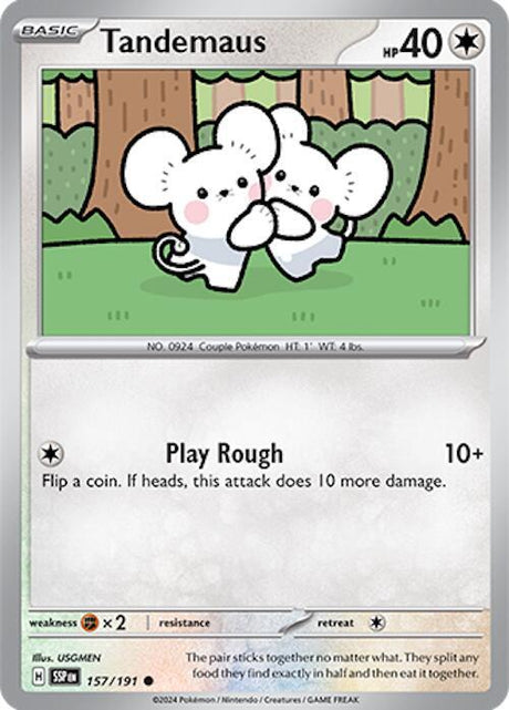 Tandemaus 157/191 - Pokemon TCG Surging Sparks card