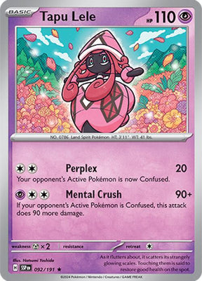 Tapu Lele 092/191 - Pokemon TCG Surging Sparks card