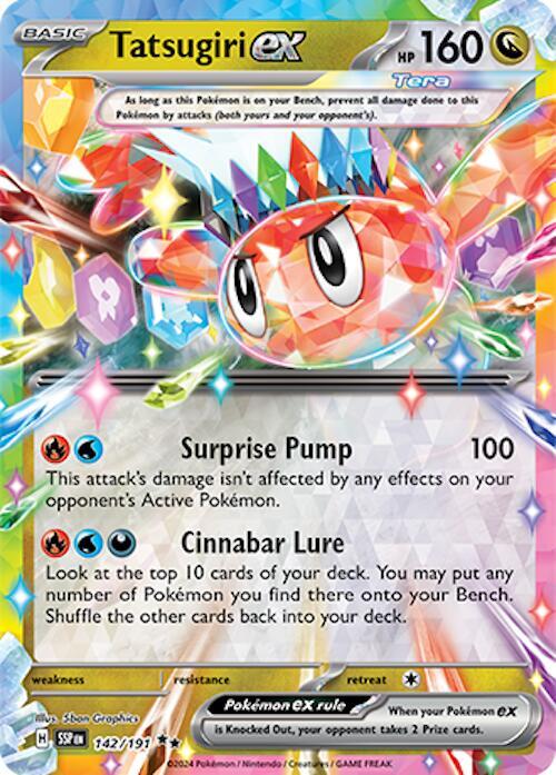 Tatsugiri ex 142/191 - Pokemon TCG Surging Sparks card