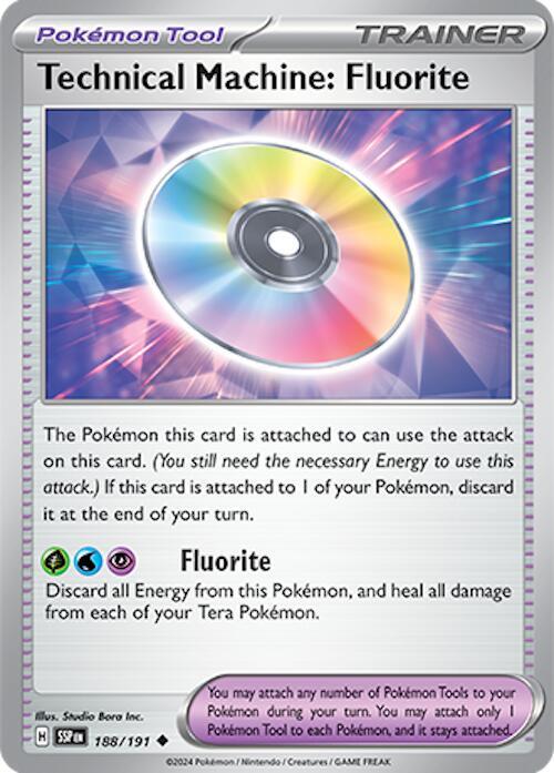 Technical Machine: Fluorite 188/191 - Pokemon TCG Surging Sparks card
