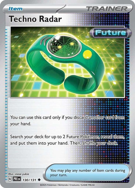 Techno Radar 130/131 - Standard card artwork - Pokemon TCG Prismatic Evolutions card