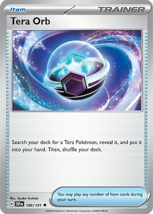 Tera Orb 189/191 - Pokemon TCG Surging Sparks card