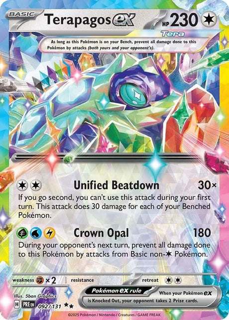 Terapagos ex 092/131 - Standard card artwork - Pokemon TCG Prismatic Evolutions card