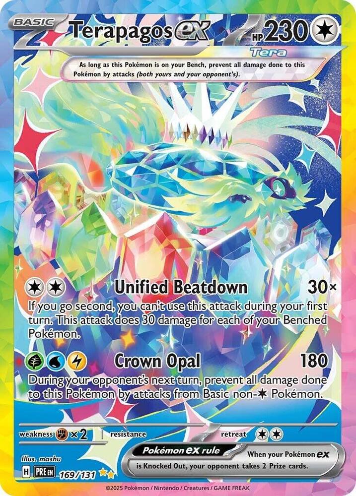 Terapagos ex 169/131 - Standard card artwork - Pokemon TCG Prismatic Evolutions card