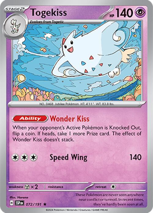 Togekiss 072/191 - Pokemon TCG Surging Sparks card